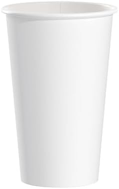 SOLO Paper Hot Cup, 16 Oz., White, 50 Cups/Pack (316W-2050)