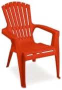 Adams Patio Furniture 8460-26-3731 Cherry Red Kids Chair (Pack of 1)