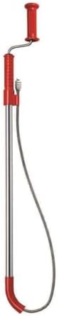 RIDGID 59802 K-6DH Hybrid Toilet Snake Auger with 6' Heavy-Duty Drop Head Tri-Wrap Cable, Manual or Cordless Drill Operated Plumbing