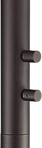 Warwick 71 1/2" Tall Tiger Bronze and Seeded Glass Torchiere Floor Lamp | Industrial Tree LED 3-Light Edison 5 Metal Clear Seedy Shade for Living