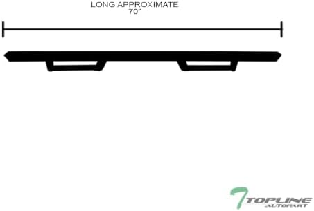 7422442631636 Compatible with 2021-2024 Ford Bronco 4 Door Matte Black Hoop Drop Step Side Nerf Bars v2