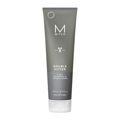 MITCH by Paul Mitchell Double Hitter 2-in-1 Shampoo & Conditioner for Men, For All Hair Types