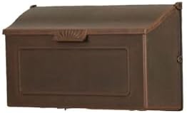 Special Lite Horizon Horizontal Wall Mount Mailbox - Black Aluminum Mailbox for Wall Mount - SHH-1006-BLK