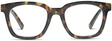 Peepers Blue Light Reading Glasses for Women +2.00, Tortoise, To the Max | Square frame, UV400 protection, anti-reflective coating