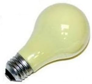 Sylvania A19 Incandescent, 100W Yellow Bug Light, 120V, 2 Pack