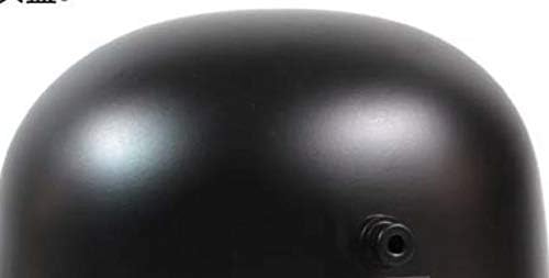 German World War I M16 M18 M1916 Helmet Replica Black with Cowhide Lining and Chin Strap, 1PK