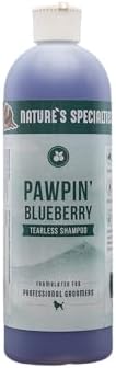 Nature's Specialties Pawpin' Blueberry Ultra Concentrated Dog Face and Body Wash for Pets, Makes up to 2 Gallons