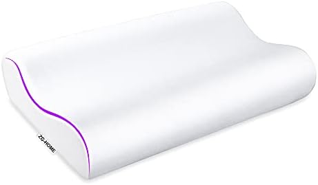 ZG-Home Memory Foam Pillow, Neck Pillow, Cervical Pillow for Neck Pain, Orthopedic Contour Pillow for Back, Side