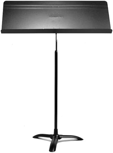Manhasset Fourscore Music Stand – Extra-Wide 32" Desk for Large Scores & Ensembles – Durable Aluminum, Friction Height Adjust