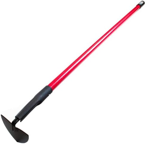 BULLY TOOLS Warren Hoe Professional 12-Gauge 6.25-Inch Garden Hoe Tool with Fiberglass Handle, Commercial Strength, Gardening Tools