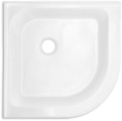 Voltaire 32" x 32" Acrylic White, Single-Threshold, Center Drain, Neo-angle Shower Base