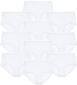 Comfort Choice Plus Size Full Coverage Nylon Brief 10-Pack