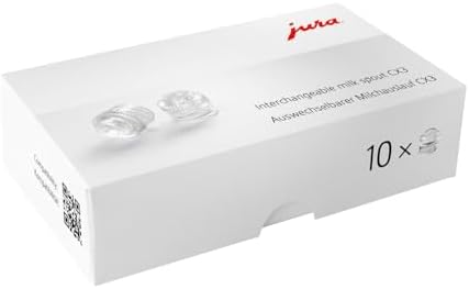 JURA Original - Replaceable Milk Spout CX3 for One-Touch Fully Automatic Machines - TÜV-Certified Hygiene - Pack of 10-72228