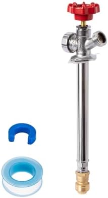 SUNGATOR 8 Inch Frost Free Sillcock, 1/2" Push Connect x 3/4" GHT Hose Bibb