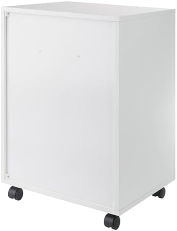 Winsome Halifax Mobile Storage Cabinet with 5 Drawers, White | Stylish & Functional Home Storage Cabinet for Filing, Kitchen Organization