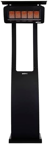Bromic Tungsten Smart Heat Freestanding 11000W Gas Patio Heater - Propane Gas (LPG), 500 Series, 110V, Black Finish - BH0510001