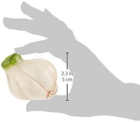 Cosmos Gifts Garlic Salt and Pepper Set, Ceramic, 2-1/4-Inch