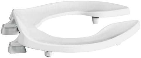 Centoco 3 inch Raised Toilet Seat for Seniors, Elongated, Open Front, White | Plastic, No Cover, 3L1500STSCC-001, Made in the USA