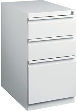 Staples 3-Drawer Vertical File Cabinet, Letter Size Documents, Lockable, 19.88" D x 15" W x 27.75" H, Black