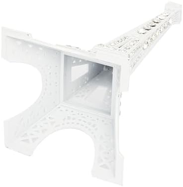 uxcell Plastic Mini Eiffel Tower Figurine Statue Model Desk Decor 13cm White