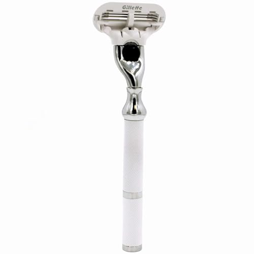 Parker Women's Gillette Venus Compatible Razor, Textured Brass Handle