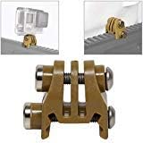 Picatinny Rails Airsoft Rail Helmet Excavator Mounts Bracket Adapter for GoPro Action Camera (2Black)