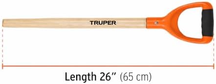 Truper Replacement Handle for T-2000 Y Shovel, 26-Inch Wood Handle with Offset Comfort Grip (Model MG-PY-P / 15901)