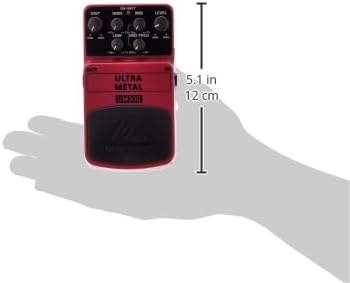 Behringer ULTRA METAL UM300 Heavy Metal Distortion Instrument Effect Pedal, Pink