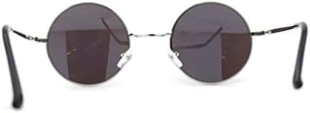 SA106 Reflective Color Mirrored Hippie Groove Round Circle Lens Retro Sunglasses
