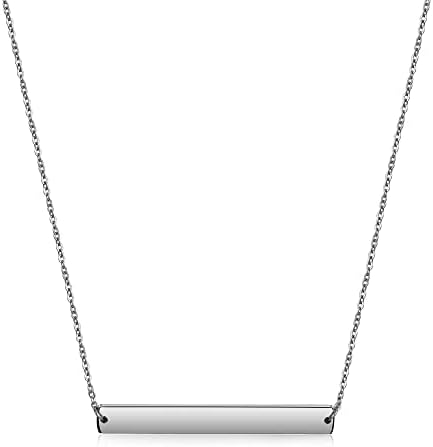 Multi Gold Bar Necklace for Women Vertical/Horizontal Bar Pendant Necklaces with Adjustable Chain Necklace Adult Jewelry