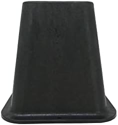 Shepherd Hardware 9523 6-Inch Molded Bed Risers, Black Finish, 4-Count