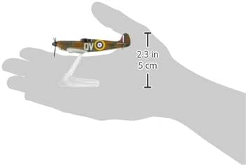 Corgi Diecast Flying Aces Supermarine Spitfire Miniature Scale Display Model Aircraft CS90650, Green & Brown