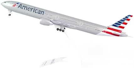SkyMarks American Airlines Boeing 777-300 1/200 Airplane Model Kit – New Livery Highly Detailed Snap-Fit Collectible with Display Stand for Adult Collectors Ages 14+
