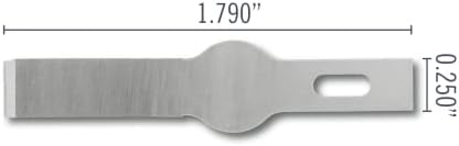 Excel Blades #17 50-Pack Chisel Craft Knife Blades, Carbon Steel, USA Made