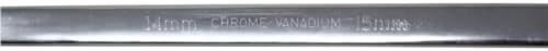 K Tool International 43515 Reversible Double Box Metric Ratchet Wrench for Garages, Repair Shops and DIY, 14mm - 15mm, 72-Tooth, Forged, Heat Treated