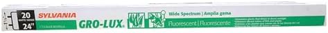Sylvania 20 Watt T12 Fluorescent Bulb, Gro-Lux Wide Spectrum Phosphor For Plant Growth, Aquarium And Meat Case Applications, 3400K Color Temperature