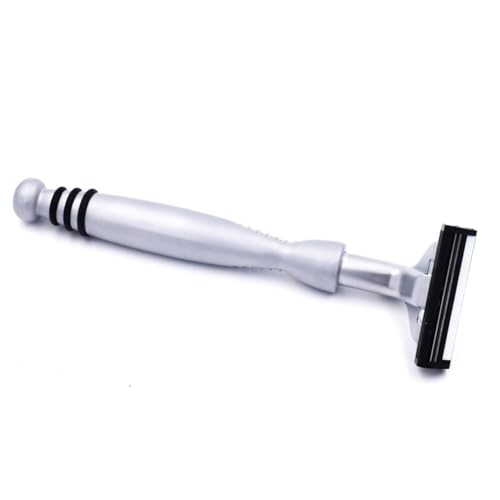 Taconic Heavyweight Atra-Compatible Pivot Razor with 10 Cartridges | All-Metal Chrome Razor Fits Atra-Style Twin Blade Cartridges And Includes 10
