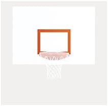 Replacement Backboard Shooter's Square, Orange, One Size