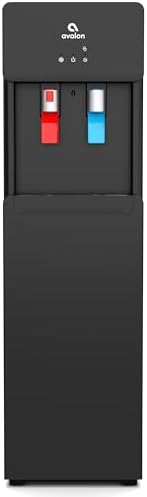 Avalon A6BLWTRCLRBLK Touchless Bottom Loading Cooler Dispenser-Hot & Cold Water, Child Safety Lock, Innovative Slim Design