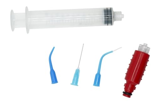 Oral Breeze | Deep Pocket Irrigator Tips and Syringe | Low Flow Solution | Compatible with Oral Breeze Irrigator ShowerBreeze & QuickBreeze