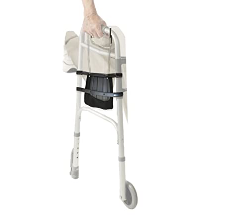 Rehabilitation Advantage Walker Knee and Leg Support for Adults, Black