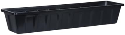 Root & Vessel Poly-Pro Plastic Flower Box Planter, White, 30-Inch