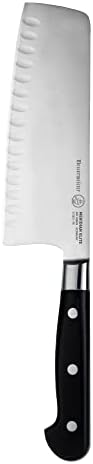 Messermeister Meridian Elite 7” Kullenschliff Vegetable Knife - Fine German Steel Alloy Blade - Rust Resistant & Easy to Maintain