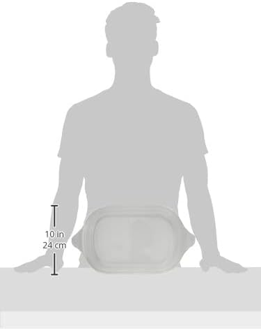 Lock & Lock llg583 Rectangular Clear Glass Baking Dish 38.5 x 21.5 x 7,5 cm, 2.8 Litre