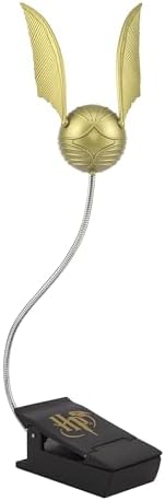 Paladone Golden Snitch Lumi Clip | Convenient Harry Potter Themed Reading Light | Dual Powered by Batteries or USB, Gold