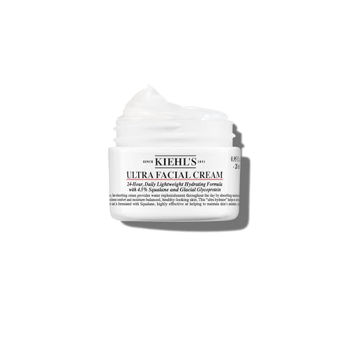 Kiehl's - Ultra Facial Cream Daily Moisturizer with 4.5% Squalane | Face Cream for Long-Lasting Hydration & Moisture - Fragrence Free & Suitable for All Skin Types