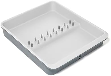 Joseph Joseph DrawerStore Knife Organizer, holds up to 9 knives, Kitchen Organization & Drawer Storage – Compact, Gray