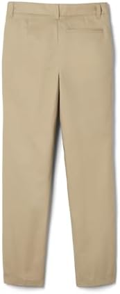French Toast Boys' Adjustable Waist Relaxed Fit Twill Pant | school uniform pants, no need to iron, double knees for durability, typically fit boys ages 2-14