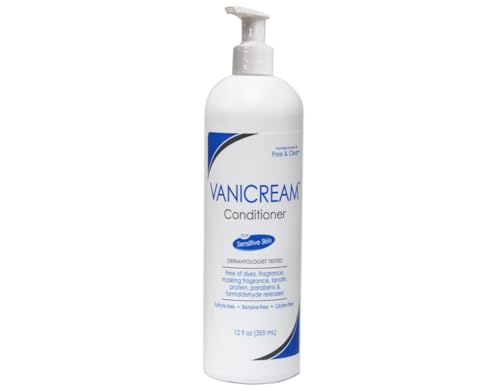 Vanicream Conditioner for Sensitive Skin, Free of Dyes, Fragrance, Lanolin, Parabens and Formaldehyde Releasers, Dermatologist Tested, 12 fl oz (Pack of 3)
