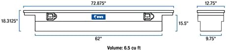 UWS EC10871 72-Inch Heavy-Wall Aluminum Deep Slim Truck Tool Box with Low Profile, RigidCore Lid